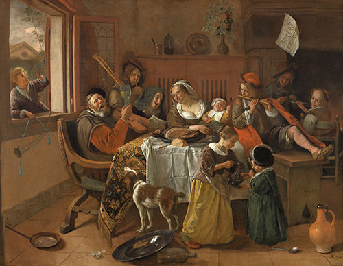 Jan Havicksz. Steen, The cheerful family, 1668, Rijksmuseum, Amsterdam