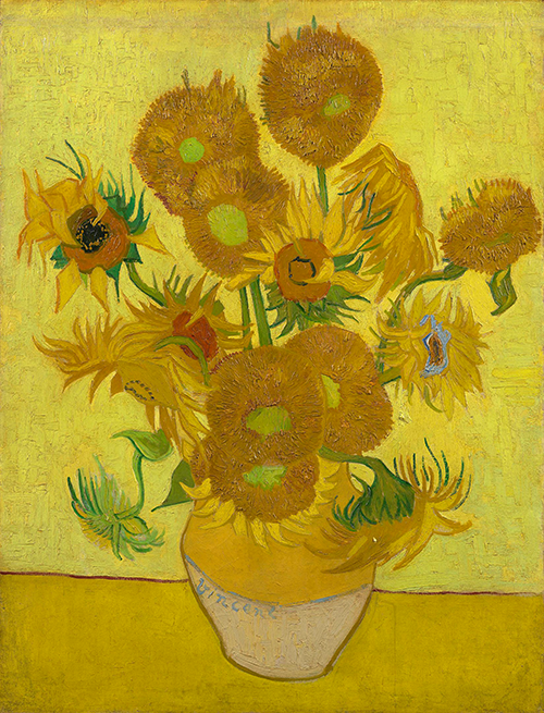 Vincent van Gogh, Sunflowers, January 1889, Van Gogh Museum, Amsterdam (F0458)