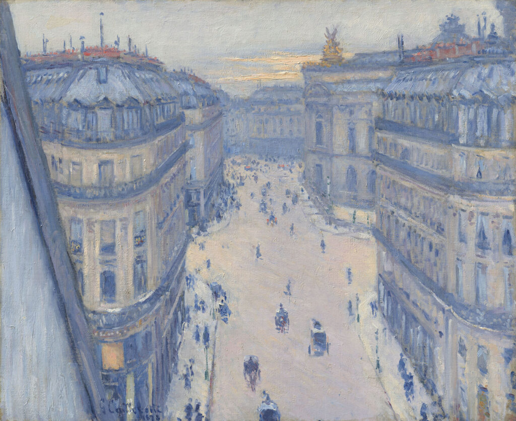 Gustave Caillebotte, Rue Halévy, View from the Sixth Floor, 1878, Hasso Plattner Collection, Museum Barberini, Potsdam.