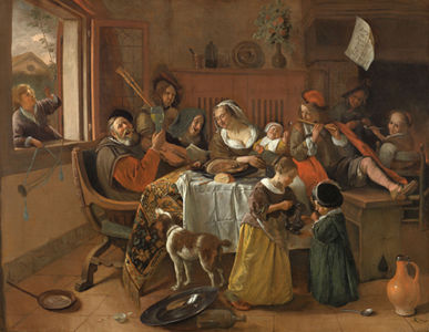 Jan Havicksz. Steen, Het vrolijke huisgezin, 1668, Rijksmuseum, Amsterdam